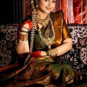 Kanjivaram katan Saree with blause pcs