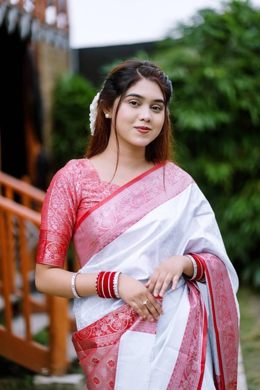 Kanjivaram katan Saree with blause pcs