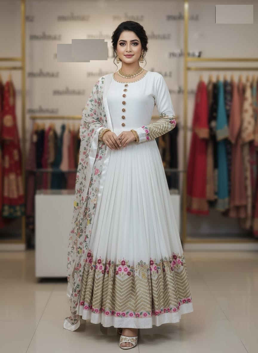 Jorjet Embroidery Party Dress