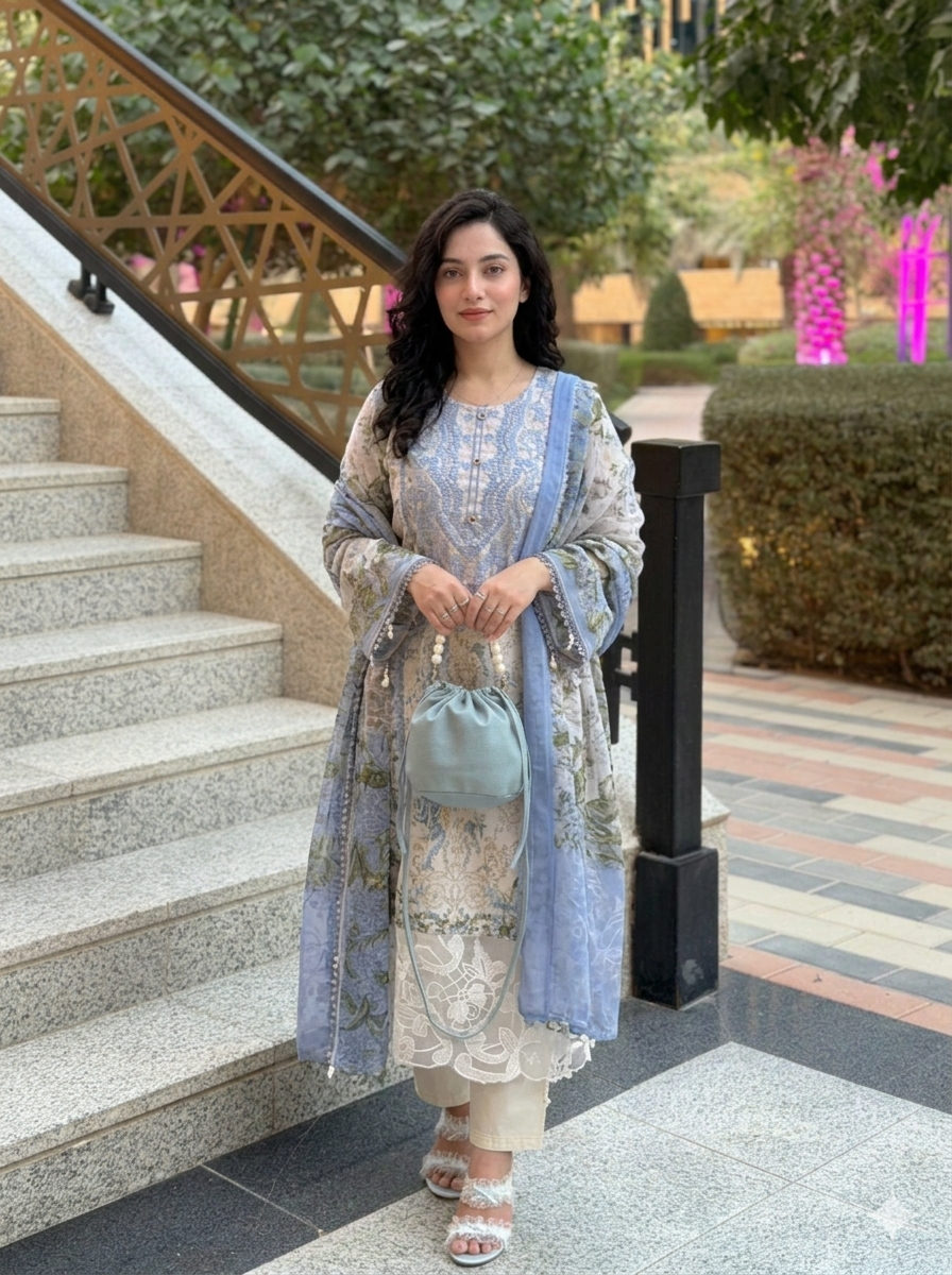 Premium Digital Print Three Piece