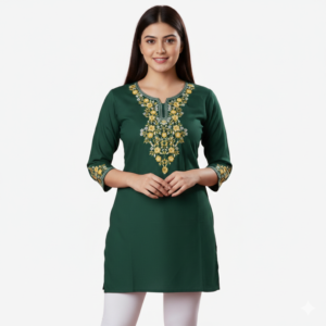 Embroidered Short Tops