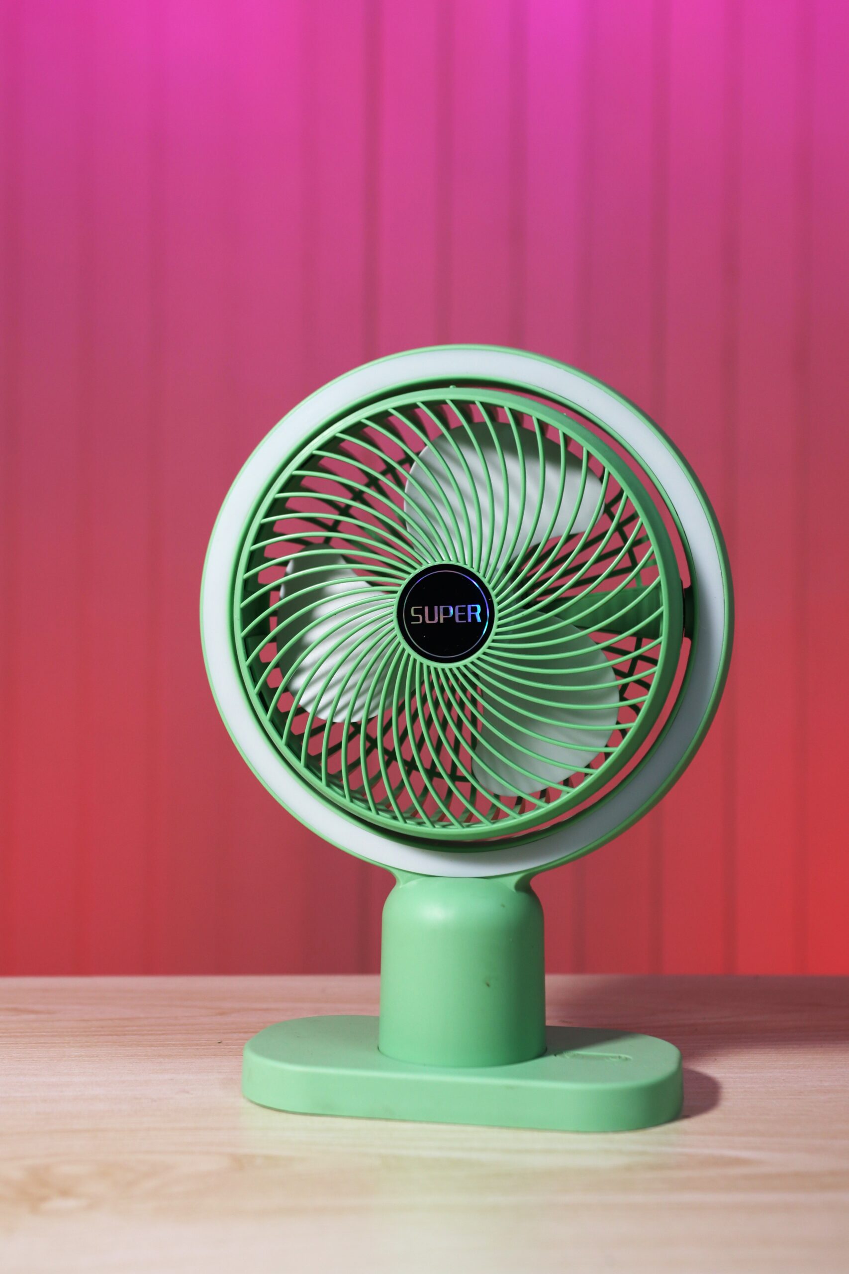 Circulating Rechargeable Tabel Fan With Light - Image 3