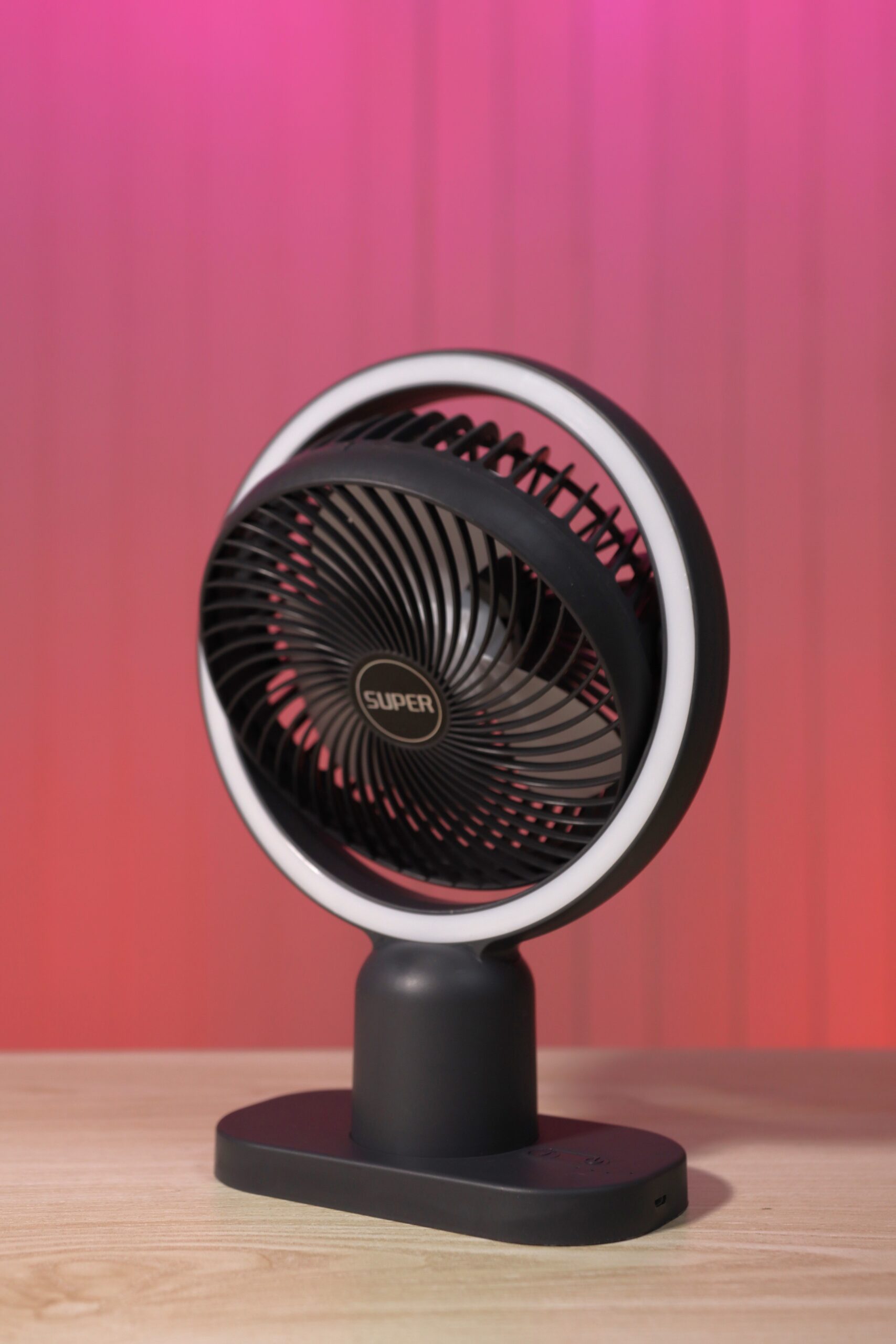 Circulating Rechargeable Tabel Fan With Light - Image 2