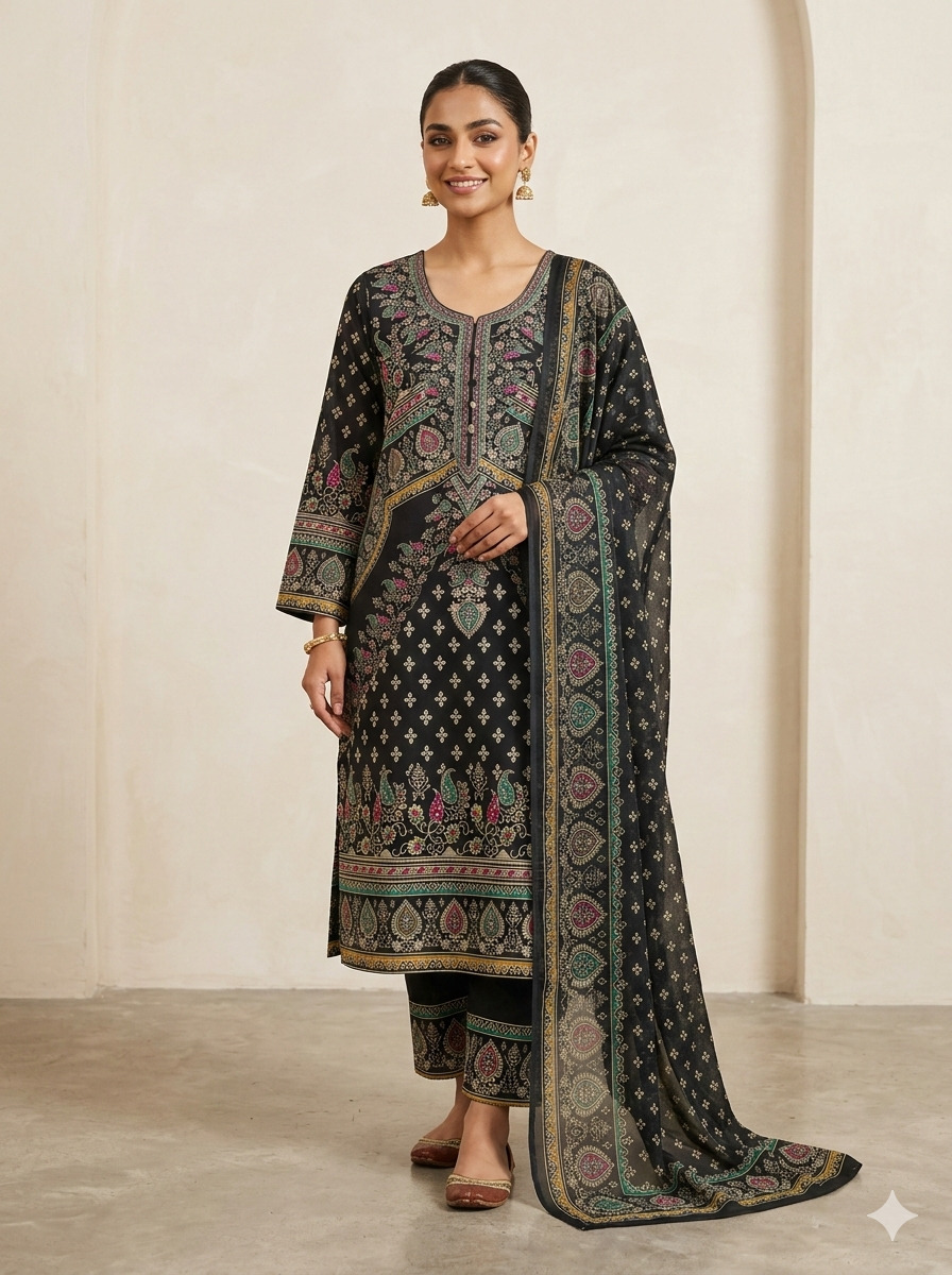 Premium Digital Print Three Piece