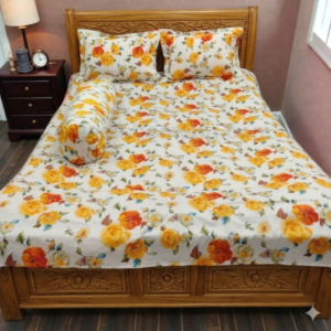 Twill Cotton Bed Sheet 4 Pcs Set