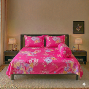 Twill cotton bed sheet 4 Pcs Set