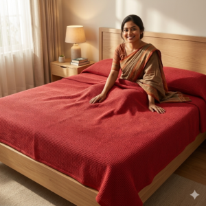 Waffle Blanket 100%Cotton (Queen Size) ৫ ফুট/৮ ফুট ( AC Katha)