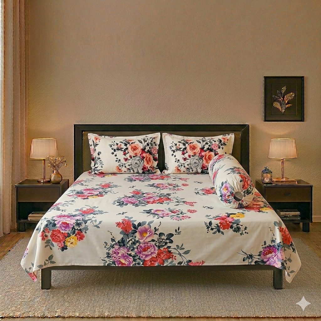 Twill cotton bed sheet