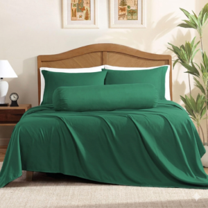 4set Forest Green Colour Twill Bedsheets 100% Cotton