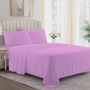 lavender Colour Twill Bedsheets 100% Cotton
