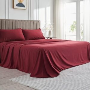 Burgundy Colour Twill Bedsheets 100% Cotton